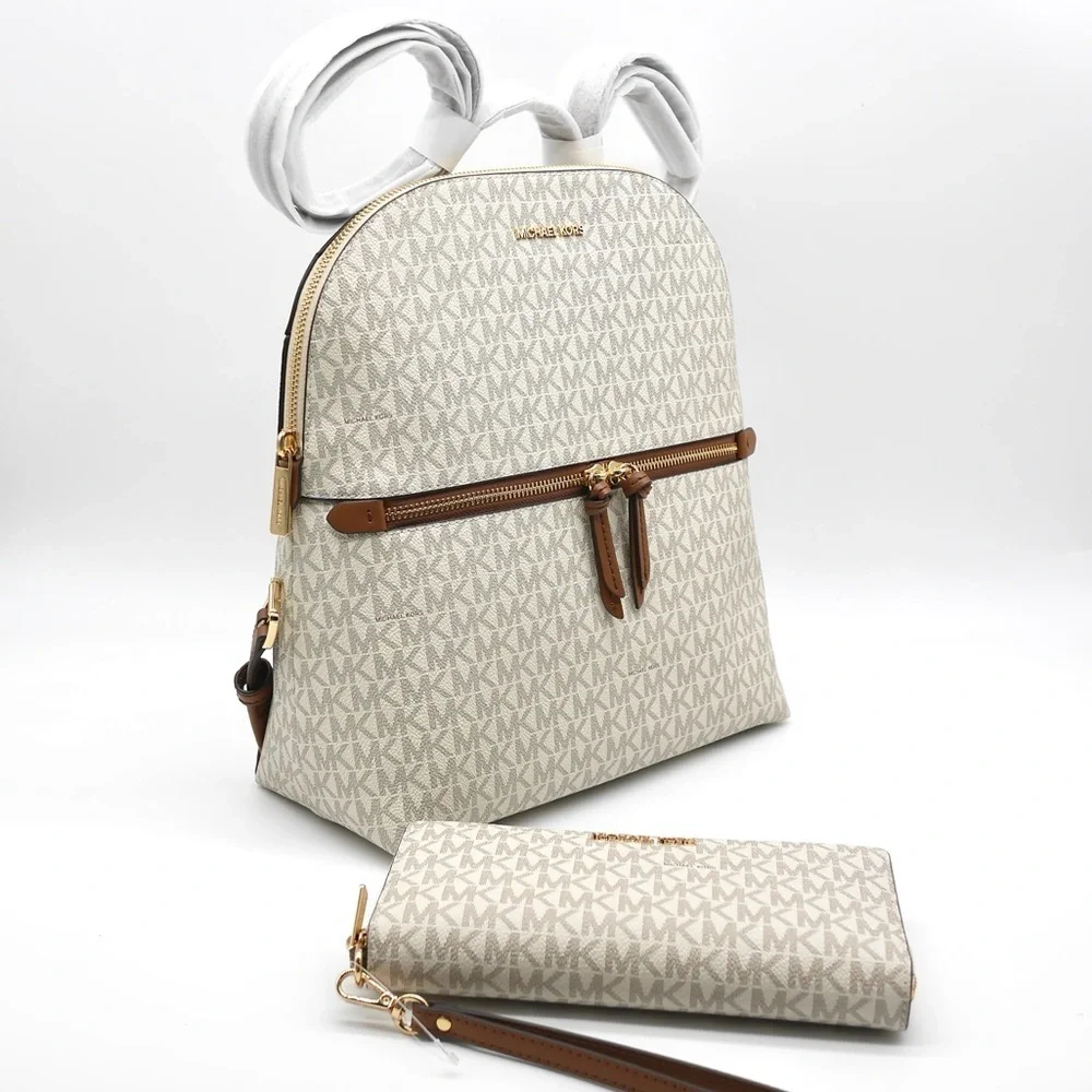 🍓NWT Michael Kors Dallas Backpack with Wallet